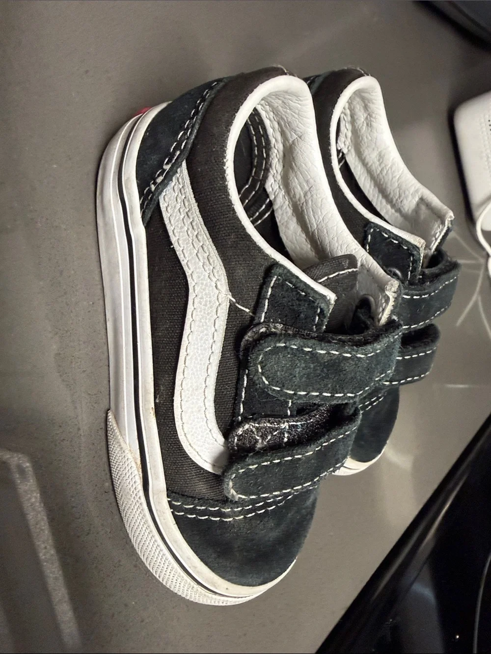 Kids Black and White Vans